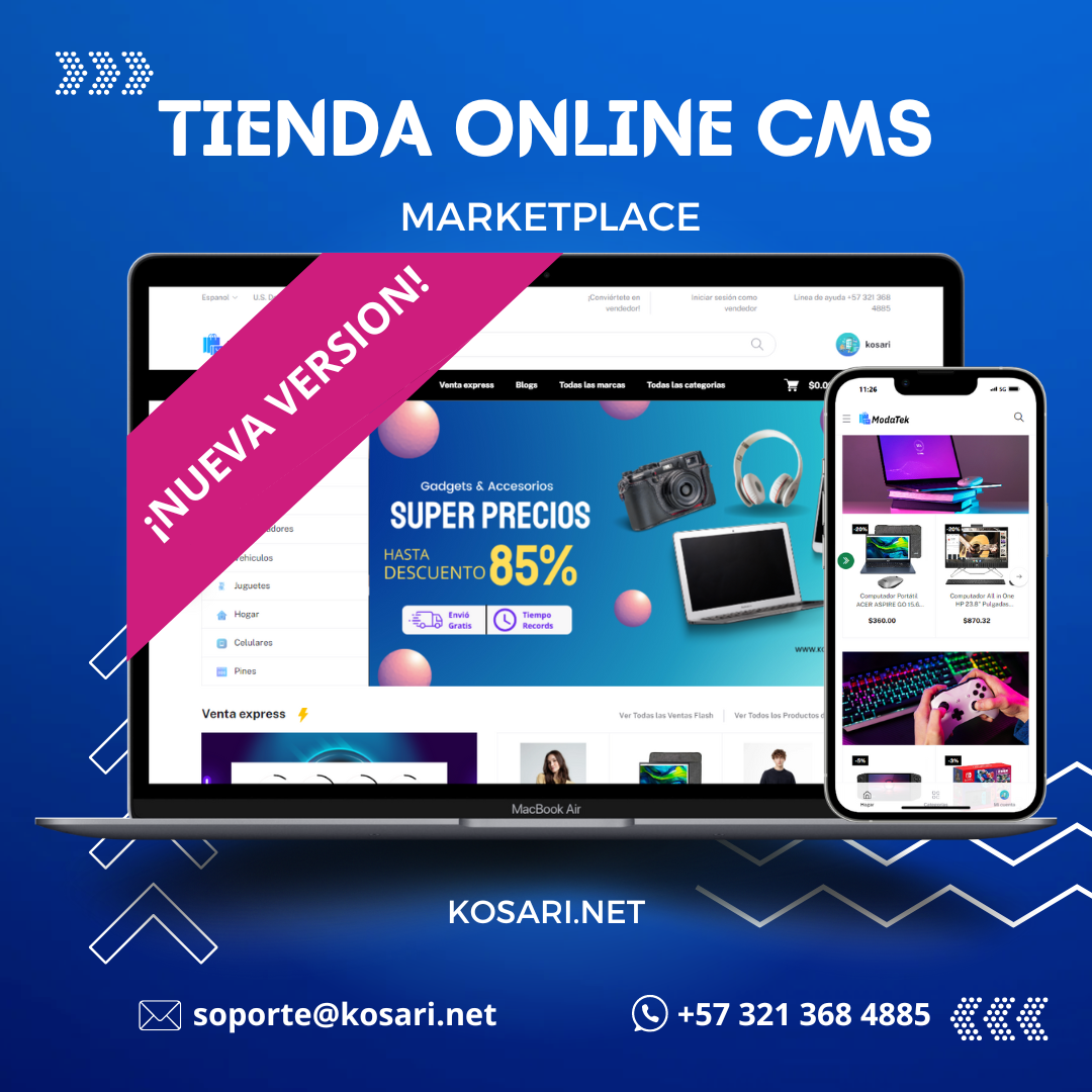 Modatek - Tienda Online CMS - Marketplace - POS