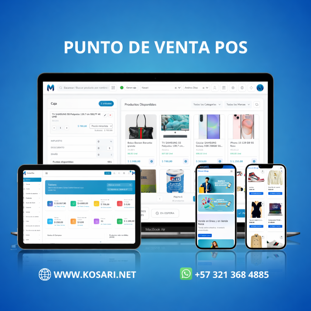MasterPOS – Punto de Venta POS Con Catalogo Digital